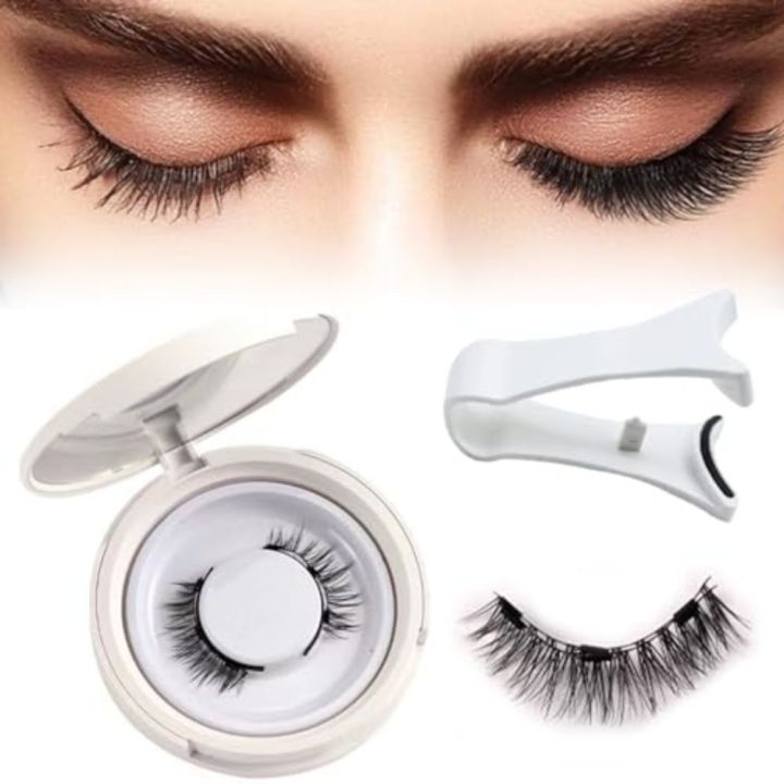 3D Magnetic False Eyelashes Tweezer Set Natural Mink False Lash Professional Eyelash Extension Makeup Tool No Glue Needed