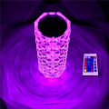 Rose Crystal table Lamp 16 Color Changing RGB Touch Lamp USB Romantic LED Rose Diamond desk Lamps for Bedroom Living. 