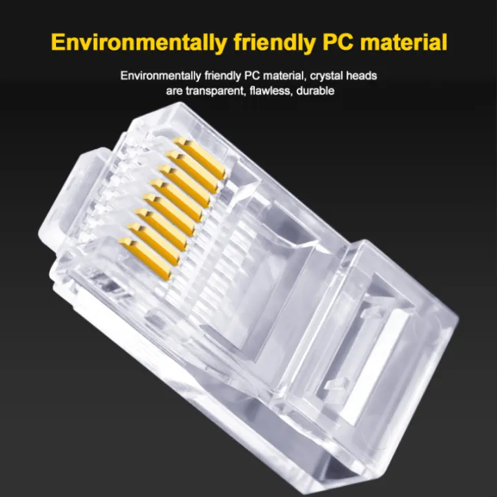 100pcs%20RJ45%20Connector%20100pcs%20CAT5E%20CAT6%20Plug%20RJ45%20Connector%20Network%20Cable%20Modular%208P8C%20Connector%20End%20Pass%20Through%20Z%20HOTSALE%20RJ45%20-%20Image%206