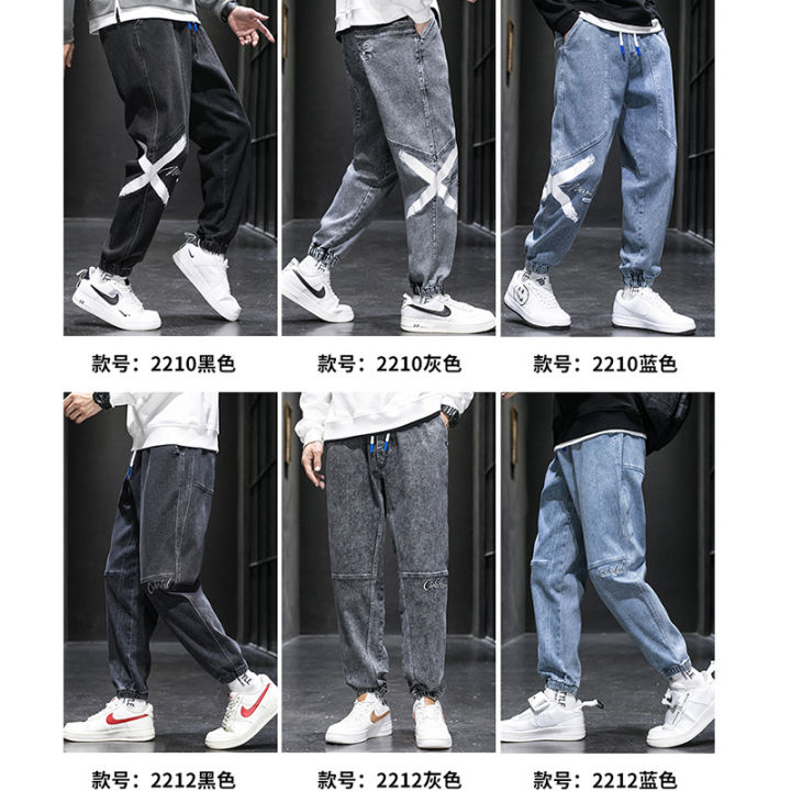 Oversized%20Jeans%20Men's%20Ankle-Tied%20Fashion%20Workwear%20Loose%20Fashion%20plus-Sized%20plus-Sized%20Fat%20Man%20Casual%20Long%20Pants%20Men's%20-%20Image%202