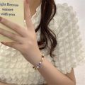 Colorful Women Resin Bead Bracelet Cute Funny Cartoon Handmade Beaded Friendship Bracelet Light Luxury Popular Jewelry Gift. 