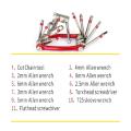 Bicycle Tools 11 Function Cycle Tool Kit Multi Purpose Mountain Bike Bicycle Repair Tool Kit Allen Key Spoke Wrench. 