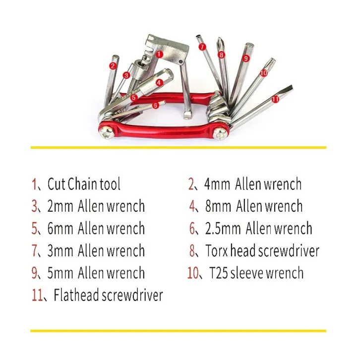 Bicycle%20Tools%2011%20Function%20Cycle%20Tool%20Kit%20Multi%20Purpose%20Mountain%20Bike%20Bicycle%20Repair%20Tool%20Kit%20Allen%20Key%20Spoke%20Wrench%20-%20Image%205