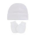 Autumn Winter Newborn 2/3 Pcs Hat Gloves And Socks Set For Baby Boys Baby Girls Cotton Soft Headwear Solid Color Infant Nightcap. 