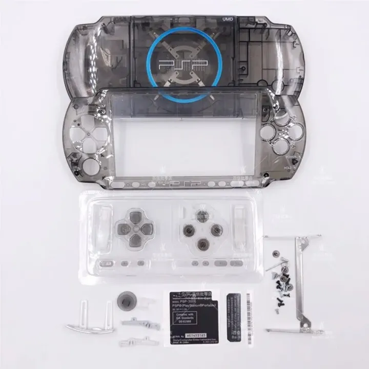 Transparent%20Crystal%20Colors%20For%20PSP3000%20PSP%203000%203004%20Game%20Console%20Shell%20Replacement%20Full%20Housing%20Cover%20Case%20with%20Button%20kit%20-%20Image%204