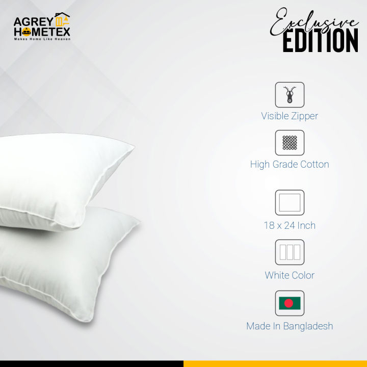 Fiber%20Head%20Pillow,%20Cotton%20Fabric,%20White%20(18"x24"),%201%20Pcs%20-%20Image%202