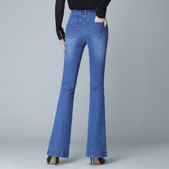 Flared%20Jeans%20for%20Women%202022%20Stretch%20Denim%20Classic%20Pants%20High%20Waist%20Flare%20Jeans%20Spring%20Autumn%20Denim%20Trousers%20Ladies%20Jean%20Black%2034%20-%20Image%205