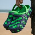 2021 Summer Green Men Clogs Sandals Big Size 46 Hollow Beach Men's Garden Shoes Comfort Lightweight Flip Flops For Men sandalia. 