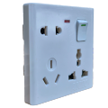 Electrical multi socket, wall sockets/multi 8 pin plug socket with switch.