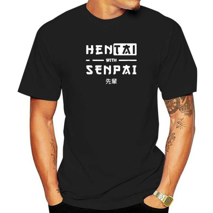 Japanese Senpai Tshirt Harajuku Streetwear Anime Design Cool Gifts For Teenager Cotton Eu Size Aesthetic Camisas