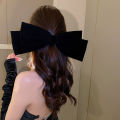 Oversized Barrette Bow Hair Clip Woman Velvet Headwear Hairpin Hair Accessories finpae.