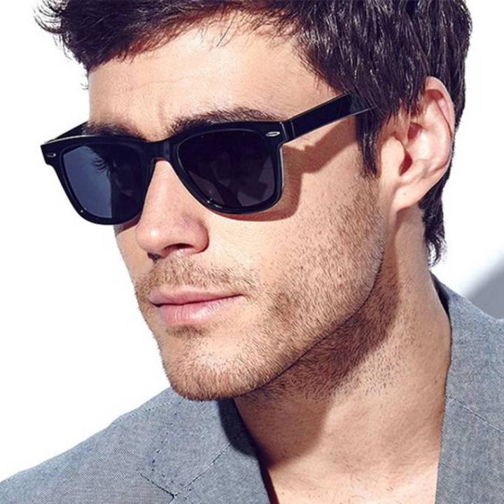 Black Mirror Lens Wayfer Sunglasses For Men Daraz .bd