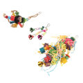 Bird Parrot Toys, Bird Shredding Toys Attractive 3pcs Multifunctional Relieves Boredom for Birds. 
