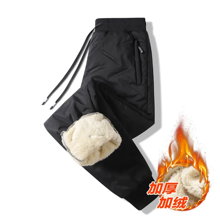 Cashmere%20Pants%20Men's%20Autumn%20and%20Winter%20Padded%20Fleece%20Trousers%20Thermal%20and%20Windproof%20Leisure%20Cargo%20Cotton%20Pants%20Track%20Sweatpants%20-%20Image%206