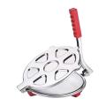 Jumbo Stainless Steel Roti Maker - 8.5" - Silver. 