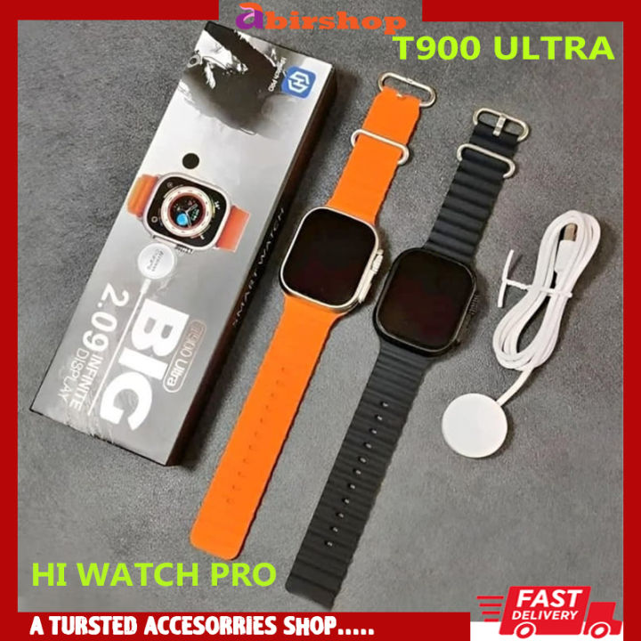 T900 ULTRA Smartwatch 2.09" Hd Screen Bluetooth Calling Pedometer Hear Rate Blood Pressure Sleeep Sports Watch For Mobile