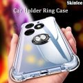 Phone case For infinix Hot 40i Back cover Ring Holder Ultra Thin Transparent Car Navigation Soft Silicone Clear cover For infinix Hot40i 4G Cover cases. 