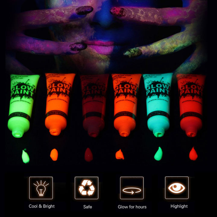 6/24%20Tubes%2010ml/0.34oz%20Art%20Body%20Paint%20Glow%20in%20UV%20Light%20Face%20&%20Body%20Paint%20with%206%20Colors%20Glow%20Blacklight%20Neon%20Fluorescent%20for%20Party%20Clubbing%20Festival%20Halloween%20Makeup%20-%20Image%208