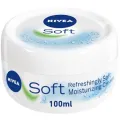 International  Body MOISTURIZER Nivea Soft Cream for male/female - 100 ml. 
