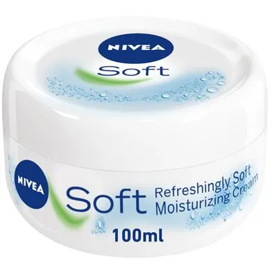International  Body MOISTURIZER Nivea Soft Cream for male/female - 100 ml