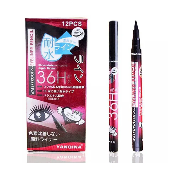 36H Long Lasting Waterproof Liquid Eye Liner Pencil-Black