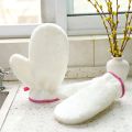 Dish Cleaning Tools Reusable Bamboo Fiber Gloves Non-slip Oilproof Dishwashing Gloves Waterproof Liner Durable Pot Pan Bowl Scrubber Household.
