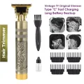 T9 Vintage USB 6500 charging cable with Rechargeable Hair Trimmer metal body Hair Cutting Machine For Men and Women.