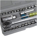 40 in 1 Pcs Tool Kit & Screwdriver and Socket Set Automobile Tool Box Set. 