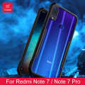 For Redmi Note 7 / Redmi Note 7S / Redmi Note 7 Pro Edge-Reinforced Shockproof Cushion Back Clear Hybrid Transparent Hard Cover Casing. 