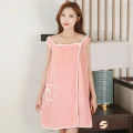 Womens Bath Towels Girls Wearable 140*85Cm Fast Drying Bathing Beach Spa Bathrobes Wash Clothing, Shower Bath And Gym Towel. 
