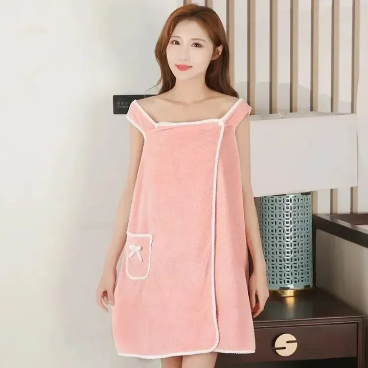Womens%20Bath%20Towels%20Girls%20Wearable%20140*85Cm%20Fast%20Drying%20Bathing%20Beach%20Spa%20Bathrobes%20Wash%20Clothing,%20Shower%20Bath%20And%20Gym%20Towel%20-%20Image%209