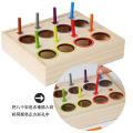 Wooden Rainbow Ball CPC CE Children's Early Education Enlightenment Color Cognitive Classification Matching Puzzle Shape Box.