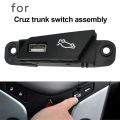 Car Trunk Switch Button with USB Port Assembly for Chevrolet Cruze 2009-2014 Rear Tailgate Open/Close Button Retrofit.