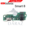 Charging Logic Board For Infinix Smart 8 Charging Port USB Plug PCB Dock Connector Spare parts.