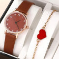 2022 New Watch Women Fashion Casual Leather Belt Watches Simple Ladies Round Dial Quartz Wristwatches Dress Clock Reloj Mujer. 