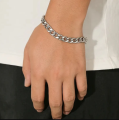 Silver Unique Bracelet for Men. 