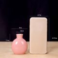 Cute Ceramic Flower Vase Mini Solid Color Desktop Vase Crafts Decorative Home Garden.