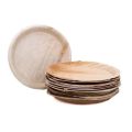 6'' Areca Leaf Plate- 6 pcs (3 Piece Sqaure+3 Piece Round) painting palate. 