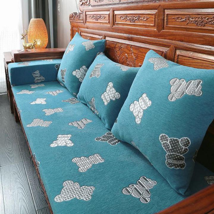 Removable and Washable Red Solid Wood Sofa Cushion Window Cushion