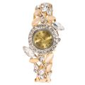 Women Watch Alloy Crystal Bracelet Flower Wrist Watch Women Clock Quartz Watches With Rhinestone Quartz Bracelet Watch. 