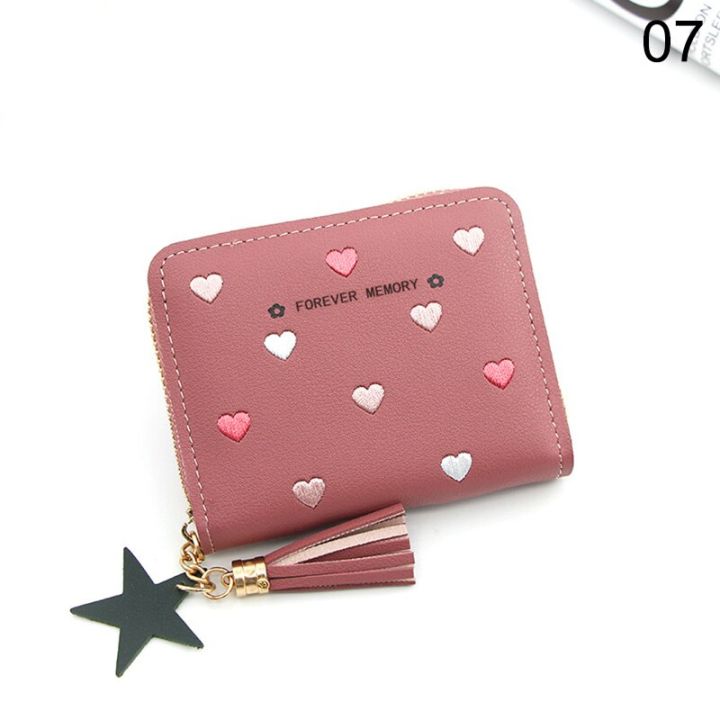 Women%20Small%20Wallet%20Ladies%20Mini%20Tassel%20Wallet%20Cute%20Girl%20Short%20Zipper%20Lovely%20Pu%20Leather%20Coin%20Purse%20Female%20Hand%20Wallet%20Purse%20-%20Image%202