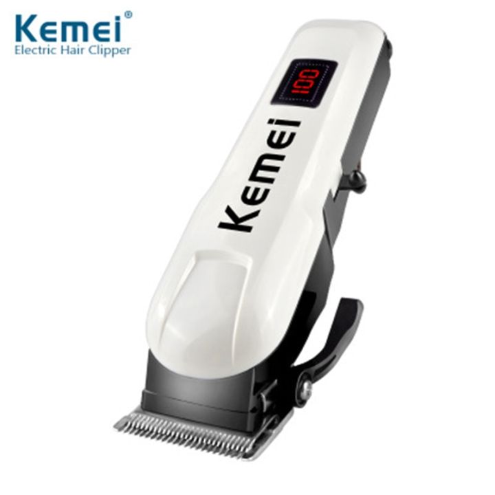 Kemei%20Km-809A%20AC/DC%20system%20Digital%20Electric%20Rechargeable%20Professional%20Hair%20Clipper%20Trimmer%20-%20Image%204
