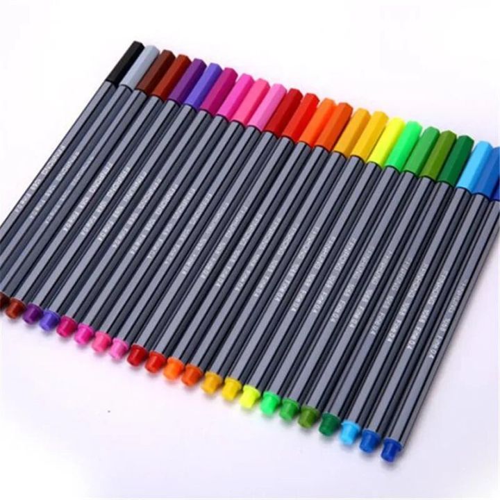 5Pcs MM Fineliner Pens Superfine Marker Pen Water Based