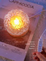 Crystal Lamp Water Ripple Projector Led Night Light Home Bedroom Aesthetic Room Xmas Decoration Gift Nightlights Sunset Lights.