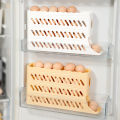 Automatic Scrolling Egg Rack Holder Storage Box Egg Basket Container Organizer Refrigerator Egg Dispenser For Kitchen. 