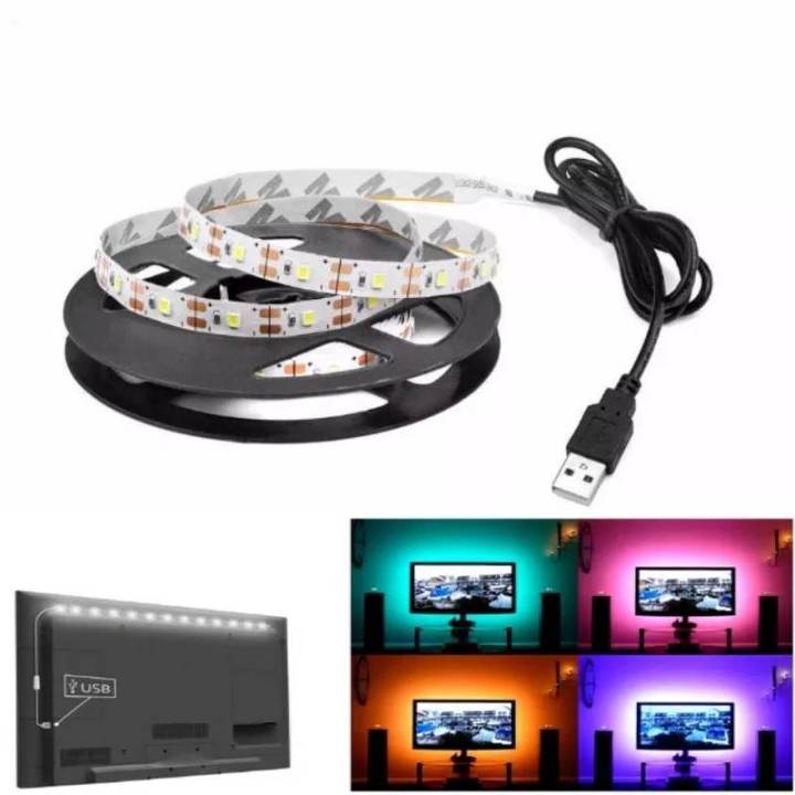 USB LED RGB Strips light 5V desk Decor lamp For Pc TV Background Lighting SMD3528