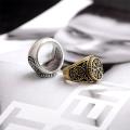 Men Viking Ring Vintage Embossed Design Finger Rings. 