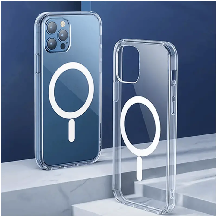 For iPhone 13 Pro max Magsafe Magnetic Wireless Charging Case Clear Shockproof Soft Silicone Protect Back Cover