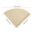 Raw wood pulp coffee filter paper hand-washed filter paper fan-shaped cone filter drip coffee pot V60 filter paper 1-4 people.
