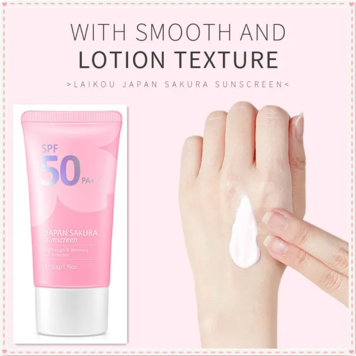 Laikou%20Japan%20Sakura%20Sunscreen%20%5BSPF50+PA+++%20%5D%2050g%20By%20NS%20Glamour%20Mart%20-%20Image%202